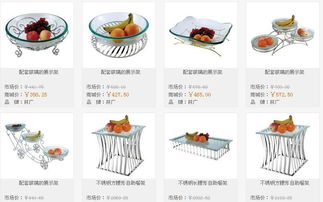 廠價直供玻璃水果盤連不銹鋼架，一站式采購自助餐食品展示架